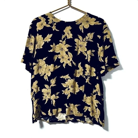 Vintage 80s/90s Rena Rowan Dark Floral Top Maxi Skirt Set Women’s Size 10 Retro - Picture 4 of 16